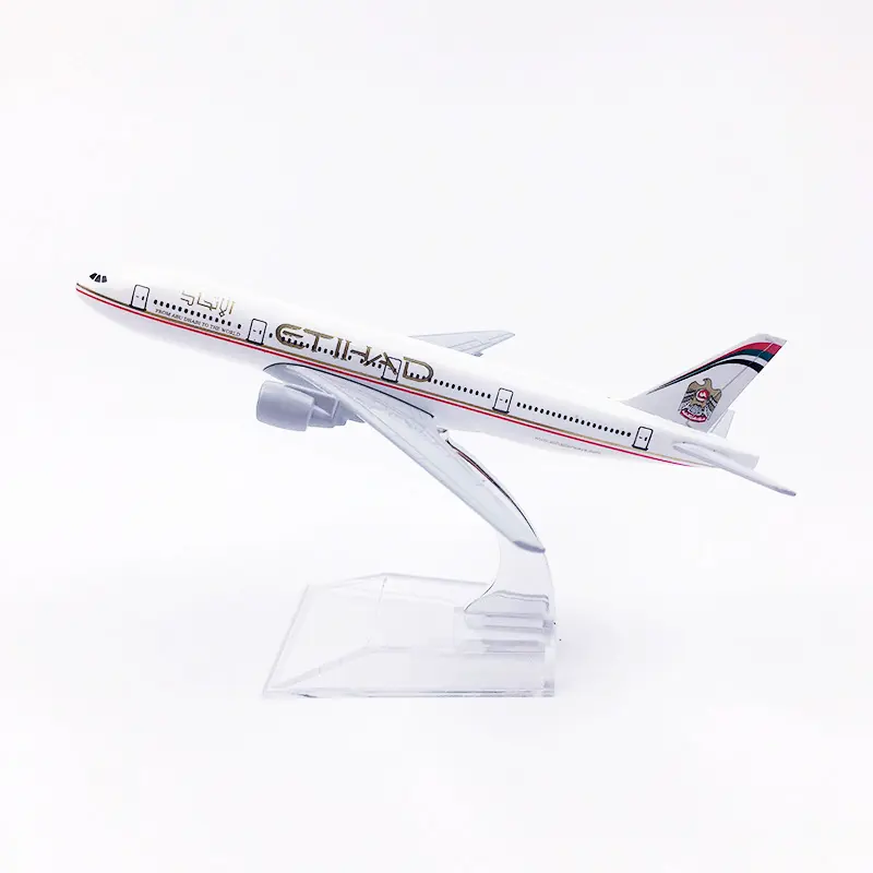 AVION MINI AIRCRAFT MODEL A380 14CM AVEC SUPPORT EN METAL